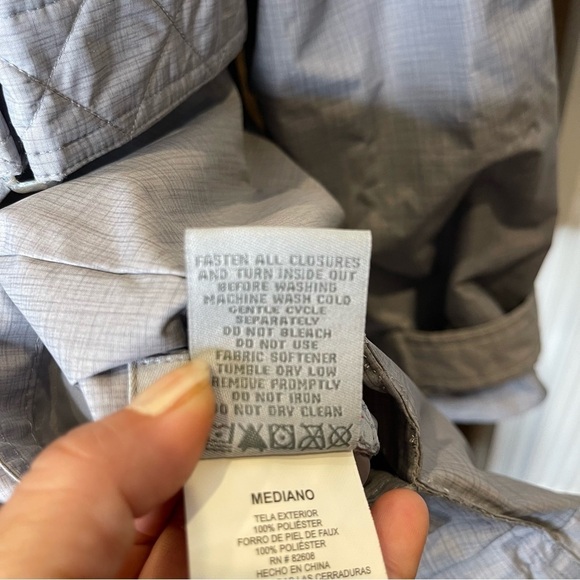 Free Country Reversible Gray Light Fleeced Hooded Jacket Sz  M - Picture 4 of 8